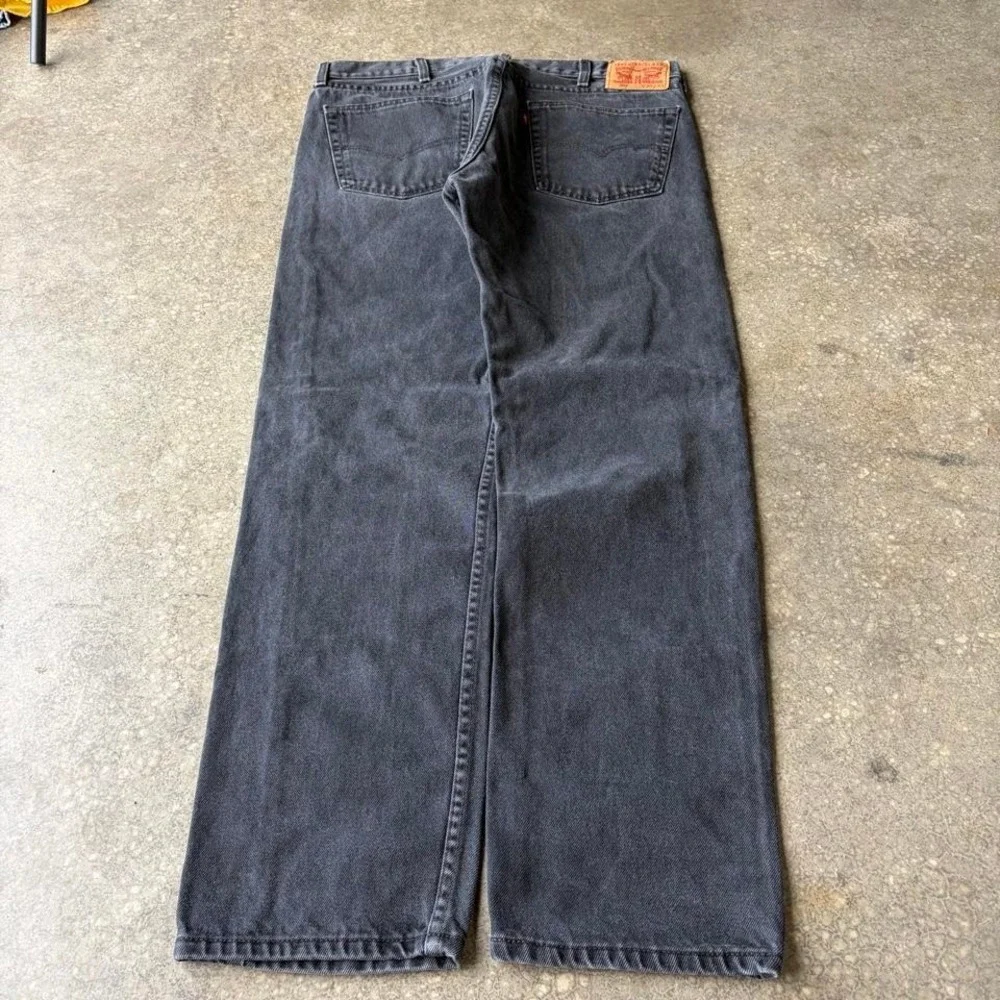 2000s black levis wide leg jeans